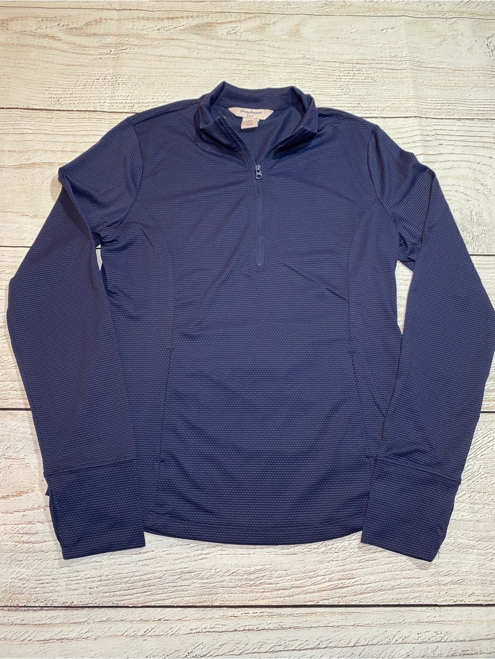 Tommy Bahama Golf 1/2 zip Navy Long Sleeve Pullover Medium